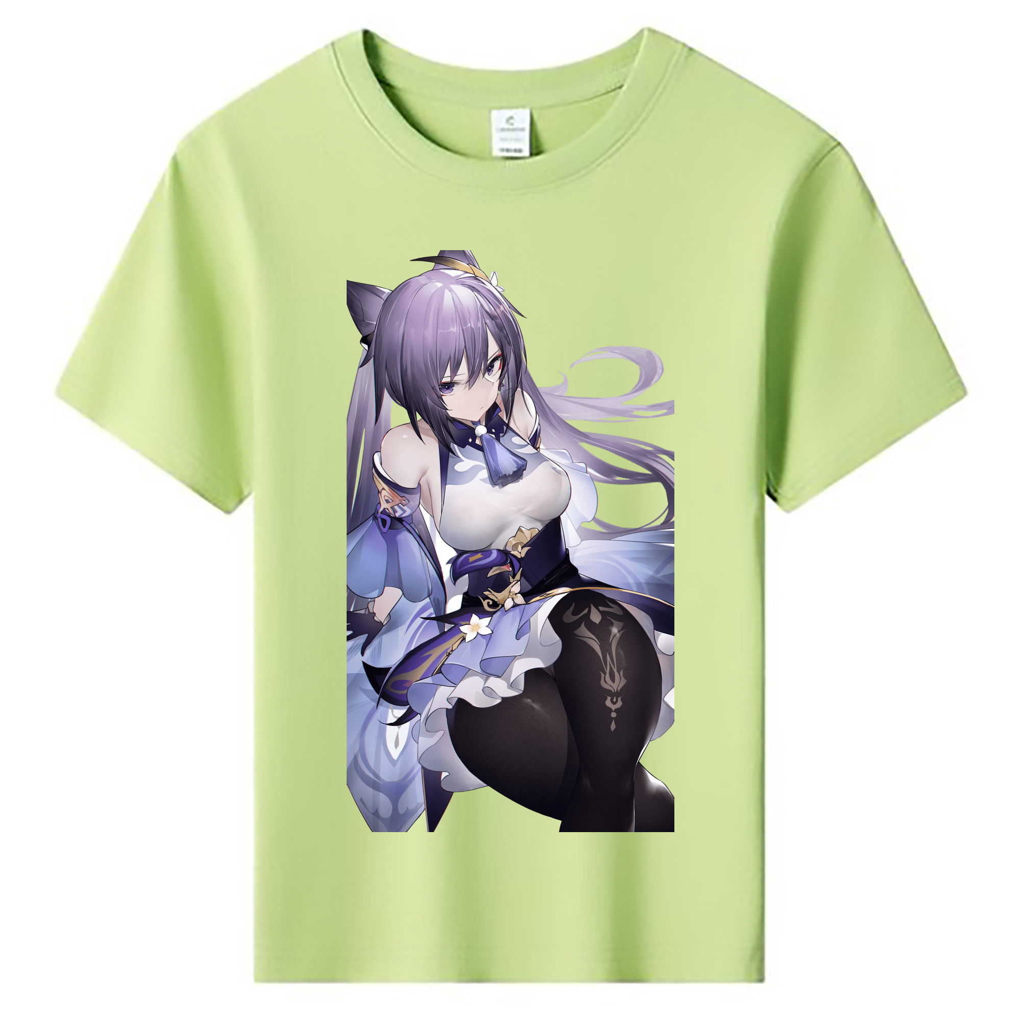 げんし神 刻晴 こくせい genshin Kokusei 綿100％キッズTシャツ（フロントプリント）